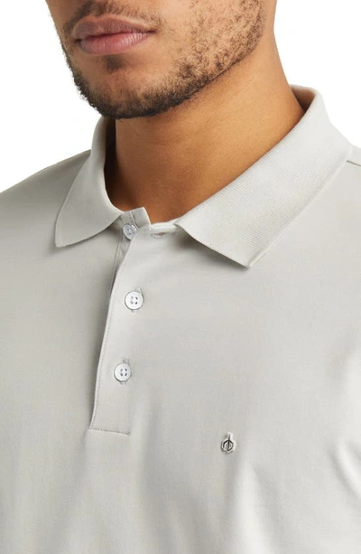 Rag & Bone Interlock Slim Fit Performance Polo In Grey