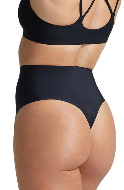 Commando Zone Smoothing High Waist Thong In Black