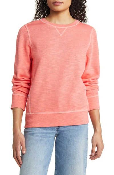 Tommy Bahama Tobago Bay Crewneck Sweatshirt In Dubarry Coral
