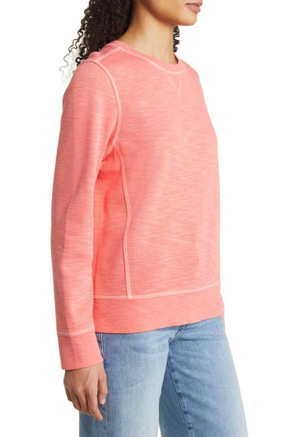 Tommy Bahama Tobago Bay Crewneck Sweatshirt In Dubarry Coral