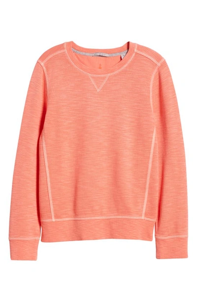 Tommy Bahama Tobago Bay Crewneck Sweatshirt In Dubarry Coral