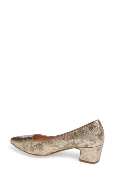 Linea Paolo Bardot Pump In Gold Leather