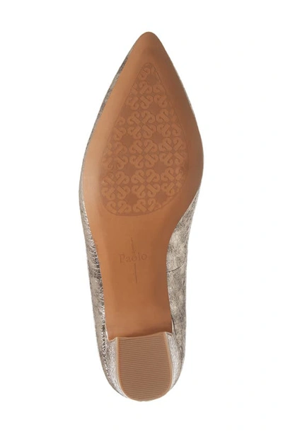 Linea Paolo Bardot Pump In Gold Leather