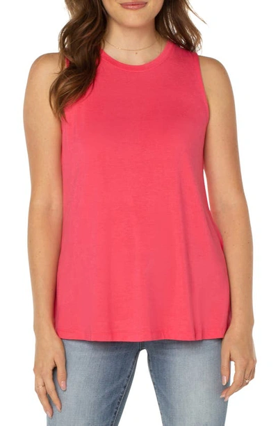 Shop Liverpool Los Angeles Sleeveless Knit Top In Watermelon