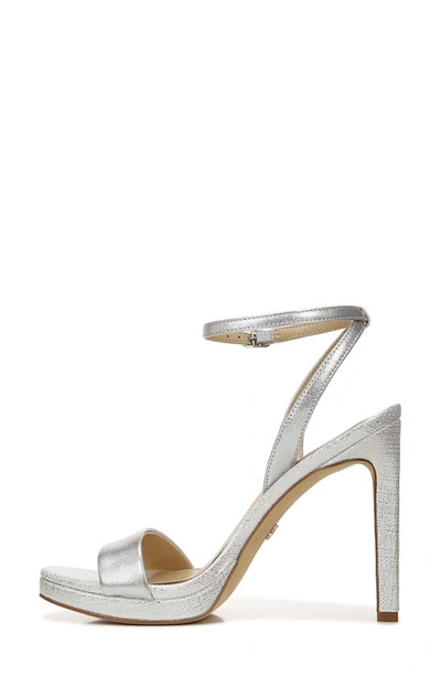 Shop Sam Edelman Jade Ankle Strap Sandal In Soft Silver