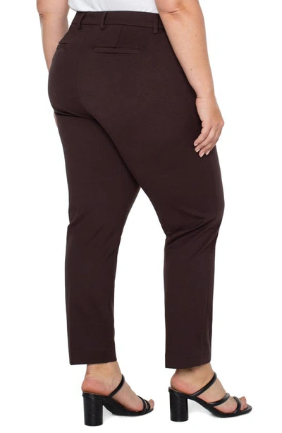 Shop Liverpool Kelsey Ponte Knit Trousers In Java