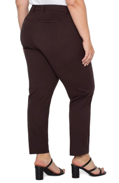 Liverpool Kelsey Ponte Knit Trousers In Java