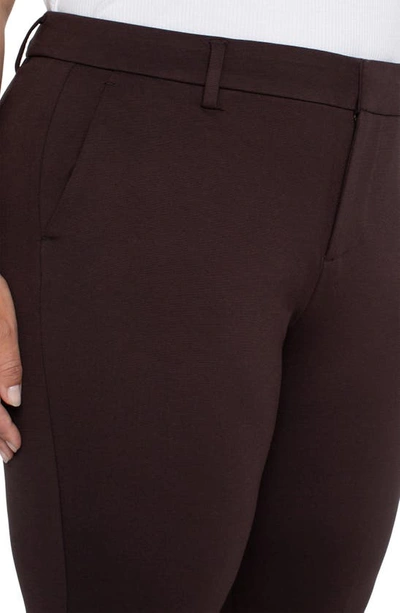 Liverpool Kelsey Ponte Knit Trousers In Java