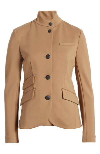 Rag & Bone Slade Brushed Wool-jersey Blazer In Camel