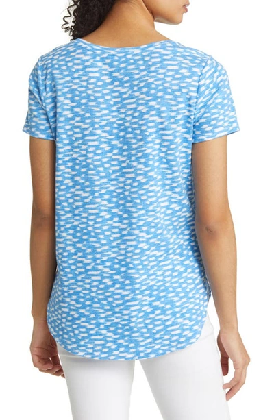 Shop Tommy Bahama Ashby Isles Ikat Waves T-shirt In Cobalt Sea