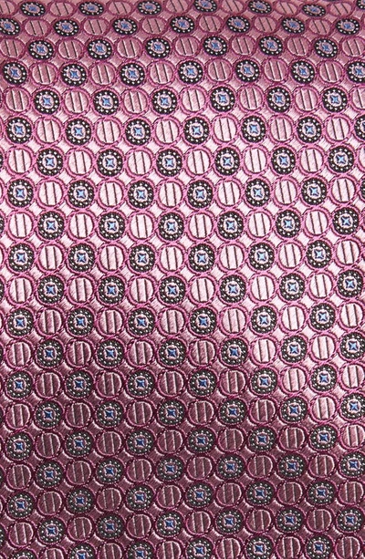 Nordstrom Neat Medallion Silk X-long Tie In Pink