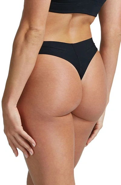 Shop Commando Butter Thong In Black