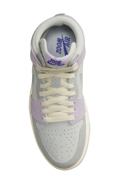 Shop Jordan Air  1 Zoom Comfort 2 High Top Sneaker In Photon Dust/ Smoke Grey/ Grape