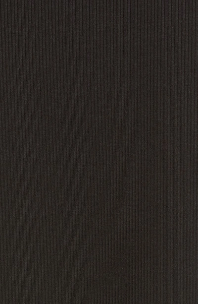 Shop Moncler Logo Cotton Rib Tank Top In Black