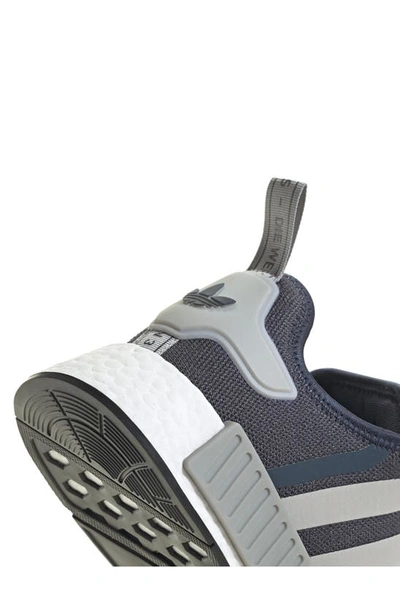 Shop Adidas Originals Nmd R1 Primeblue Sneaker In Navy/ Grey/ Core Black