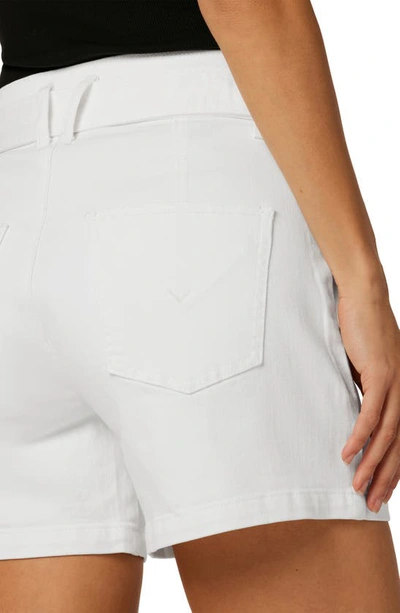 Shop Hudson High Waist Patch Pocket Utility Denim Shorts In White