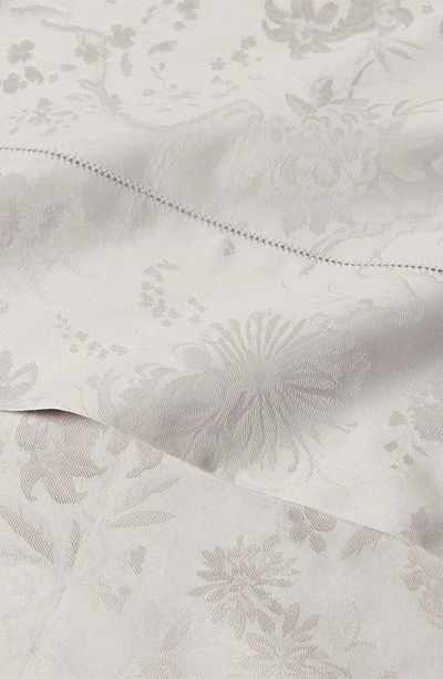 Polo Ralph Lauren Bethany 350 Thread Count Organic Cotton Jacquard Sheet Set In Platinum