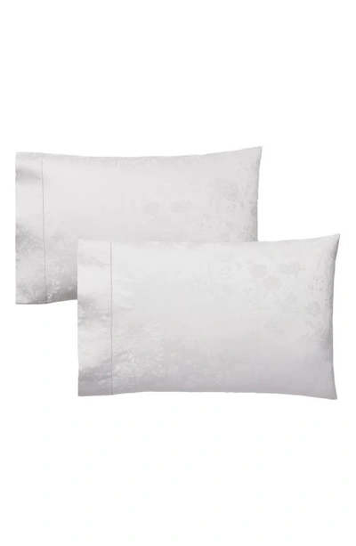 Polo Ralph Lauren Bethany 350 Thread Count Organic Cotton Jacquard Sheet Set In Platinum