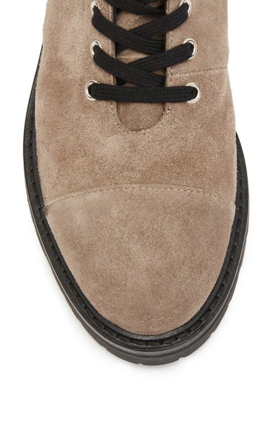 Allsaints Dusty Cap Toe Combat Boot In Beige