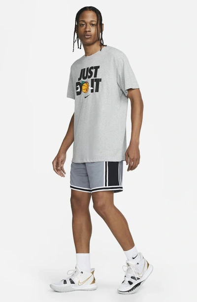 Shop Nike Dri-fit Dna+ Athletic Shorts In Cool Grey/ Black/ White