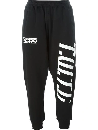 Ktz Logo Print Track Pants In Black