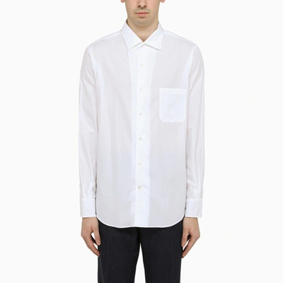 Shop Loro Piana Poplin White Shirt