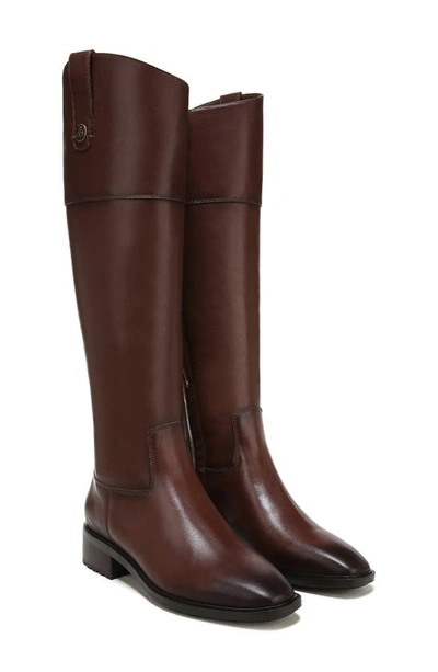 Shop Sam Edelman Drina Leather Knee High Boot In Brown