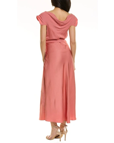 Shop Ted Baker Cowl Back Midi Dress In Pink