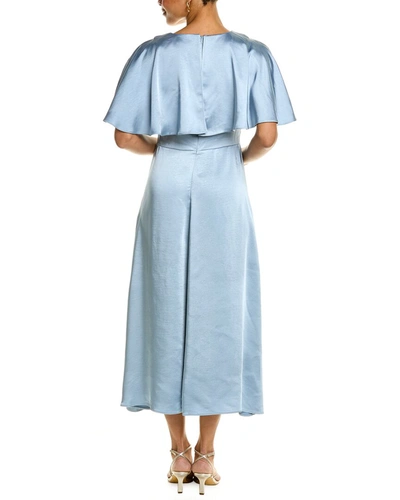 Shop Ted Baker Flutter Sleeve Midi Dress In Blue