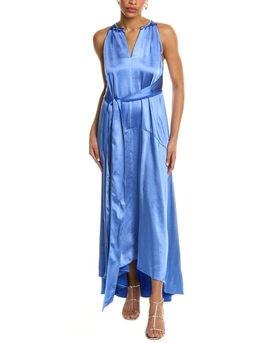 Shop Ted Baker High-low Midi Dress In Blue