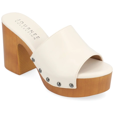 Journee Collection Collection Women's Tru Comfort Foam Veda Sandals In White