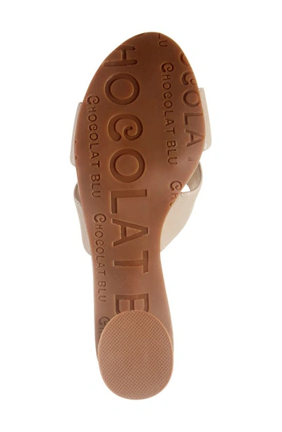 Shop Chocolat Blu Blake Slide Sandal In Champagne Leather