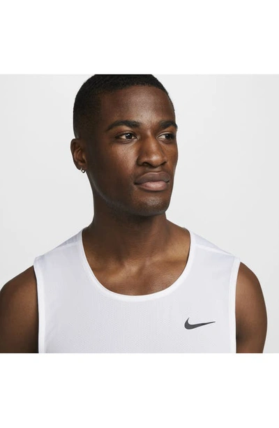 Shop Nike Dri-fit Ready Tank In White/black