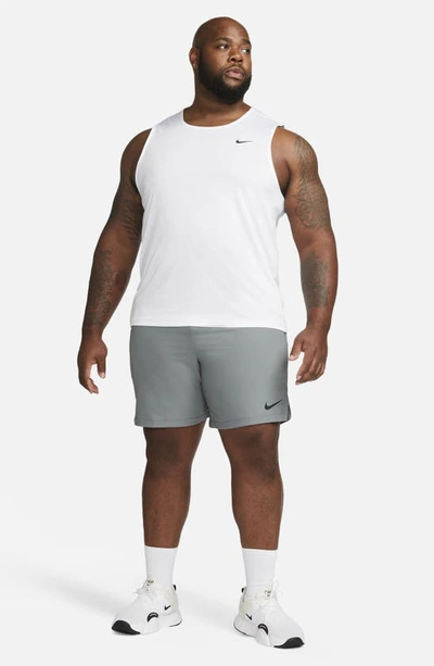 Shop Nike Dri-fit Ready Tank In White/black