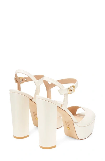 Stuart Weitzman Ryder 95 Platform Sandal In Seashell