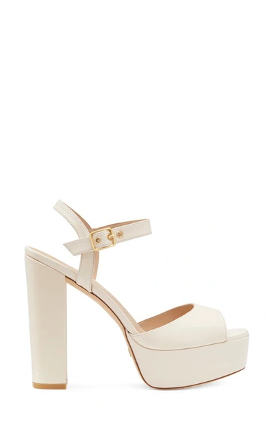 Shop Stuart Weitzman Ryder 95 Platform Sandal In Seashell