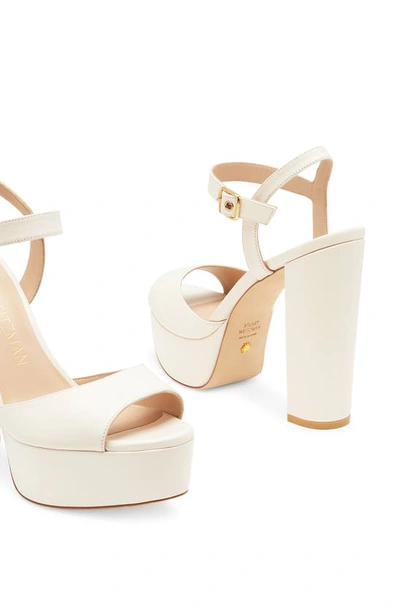 Shop Stuart Weitzman Ryder 95 Platform Sandal In Seashell