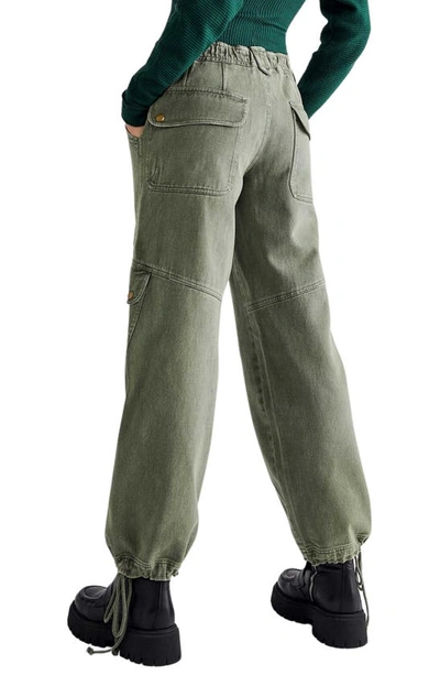 Free People Pantalon De Travail Come And Get It In Hunter Green