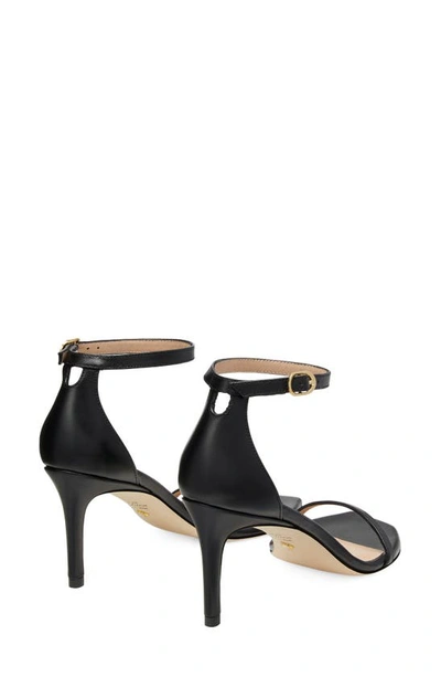 Shop Stuart Weitzman Nudistcurve 75 Sandal In Black