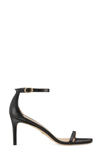 Shop Stuart Weitzman Nudistcurve 75 Sandal In Black