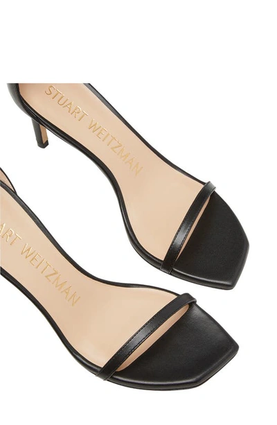 Shop Stuart Weitzman Nudistcurve 75 Sandal In Black