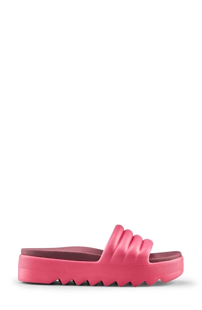 Shop Cougar Pool Party Platform Slide Sandal In Berry-merlot