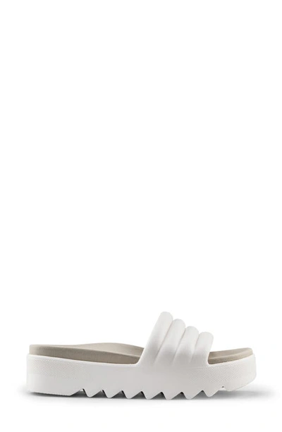 Shop Cougar Pool Party Platform Slide Sandal In Vanilla-dove