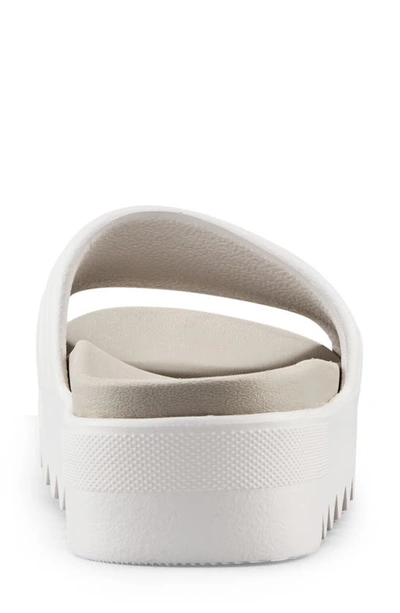 Cougar Pool Party Platform Slide Sandal In Vanilla-dove