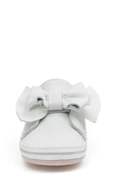 Robeez Aria Leather Bootie In White
