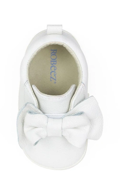 Robeez Aria Leather Bootie In White