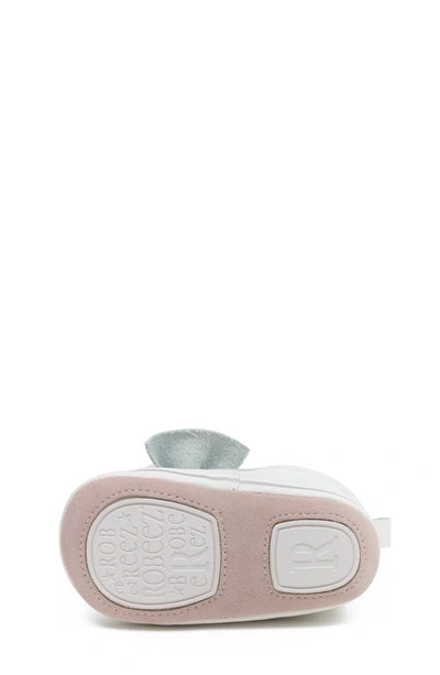 Robeez Aria Leather Bootie In White