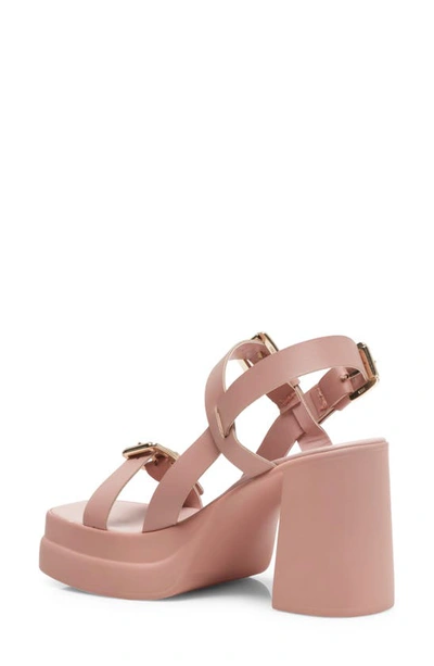 Shop Free People Pamela Double Stack Platform Sandal In Perfect Pink