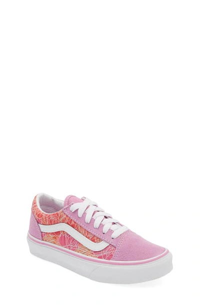 Vans Kids' Old Skool Sneaker In Rose Camo Pink Floral | ModeSens