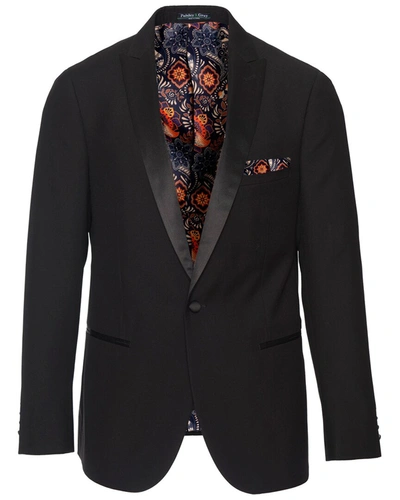 Shop Paisley & Gray Grosvenor Peak Tuxedo Jacket In Black